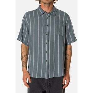 NEW KATIN alan stripe shirt in tempest blue